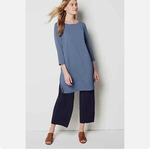 J Jill Wearever Collection tunic slate blue